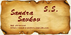 Sandra Savkov vizit kartica